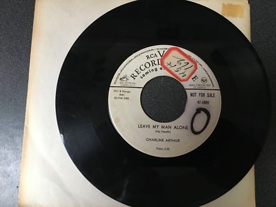 RARE PROMO 45  Charline Arthur Leave My Man Alone/ Someone's Used To Be   RCA VG