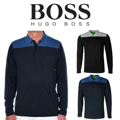 hugo boss slim fit long sleeve polo