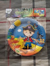 Packs Of 8 Pirate Paper Party Plates