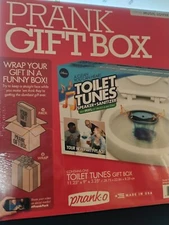 Gag Gift Box Prank Joke Toilet Tunes Wrap Your Real Gift Funny -O 11"x9"x3"