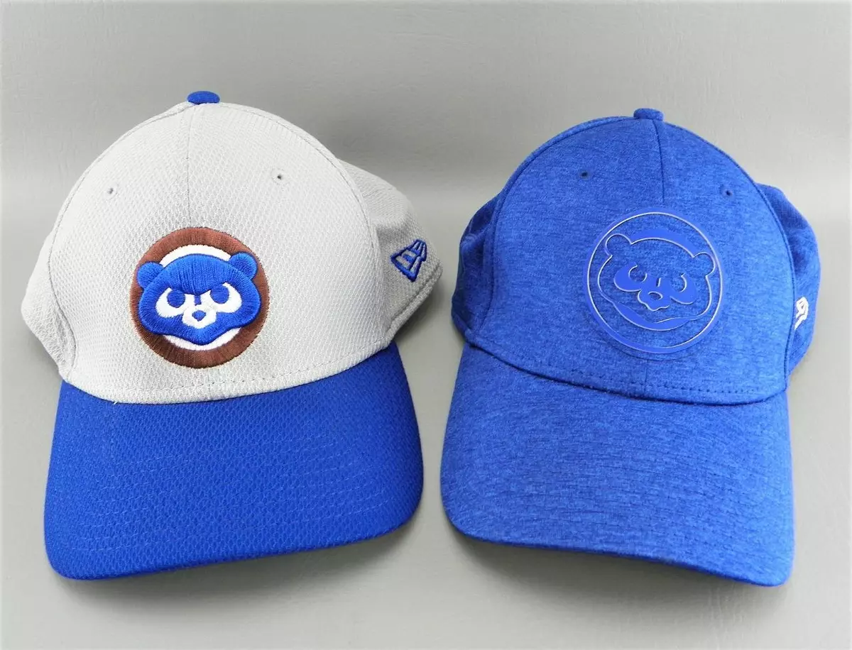 New Era 39Thirty MLB Baseball Chicago Cubs Adult L XL M L Fitted Hat Lot VGC