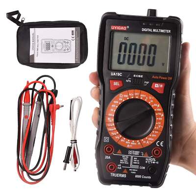 Digital Meter TRMS 6000 Counts Clamp Meter AC/DC Current Meter