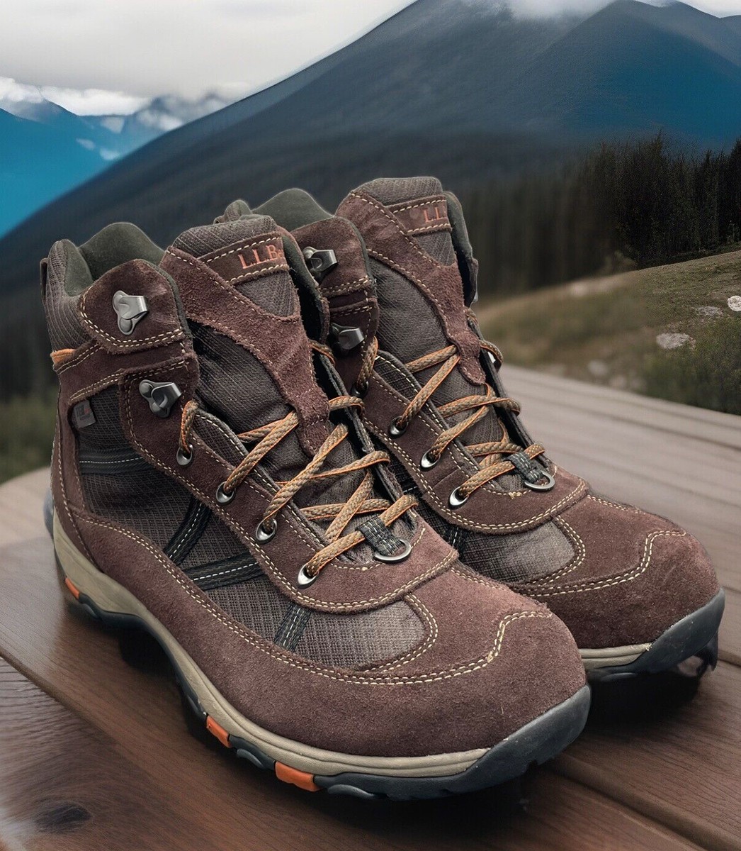 LL Bean TEK Brown Waterproof Hiking Boots Mens 13 Wide Fit  display picture 2