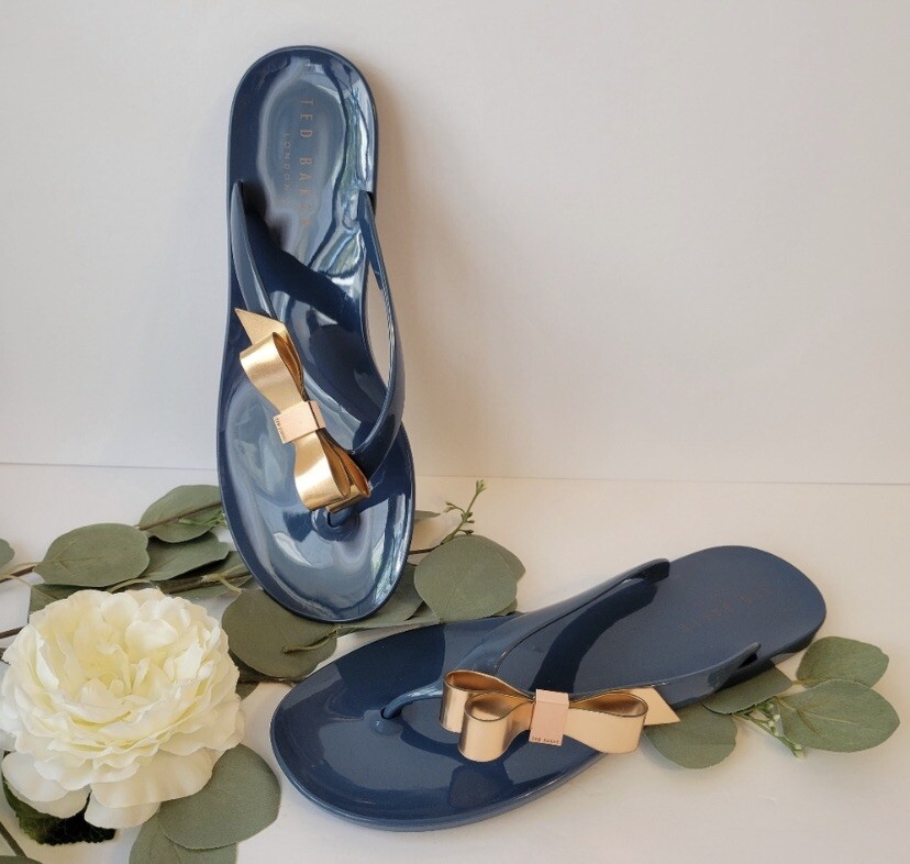 Ted Baker Fancy blue, rose gold bow 