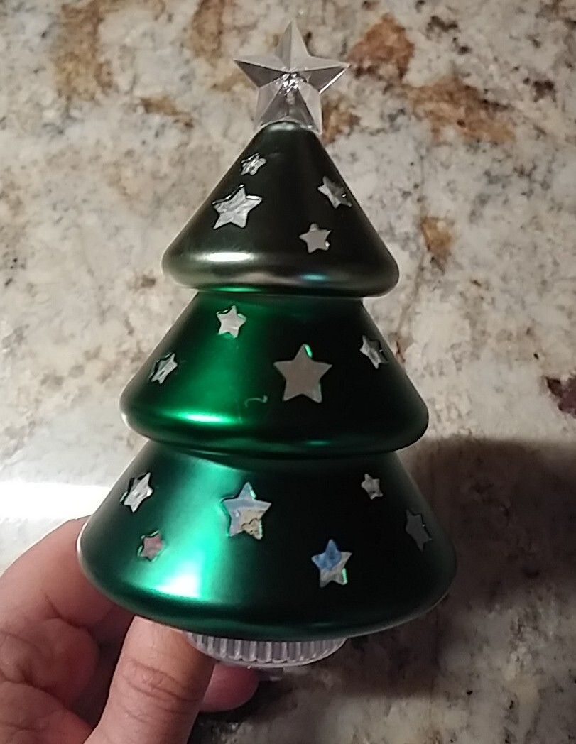New BBW Bath & Body Works Christmas Tree Wallflower Plug Lights Up Continuously-image
