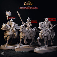 Königliche Garde Reiter Miniatur Set Kavallerie Figur für TTRPG's wie D&D 5e