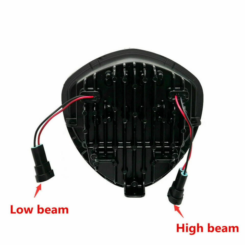 BLACK LED MOTORCYCLE HEADLIGHT FOR VICTORY CROSS COUNTRY KINGPIN VEGAS HAMMER US - Image 3 of 4