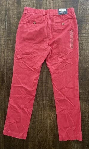 New! VINEYARD VINES Men's Breaker Pant Slim Fit 32 X 32 Lobster Pink - Picture 3 of 6
