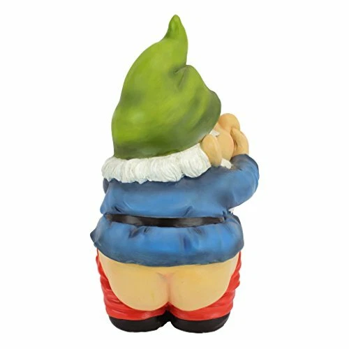 Garden Gnome Statue Stinky The Garden Gnome Naughty Gnomes Mooning Gnomes Statu - Picture 4 of 5