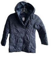 Gap Puffer Jacket Boys Size M Medium- Blue - Winter Coat - Hooded EUC Size 6-7