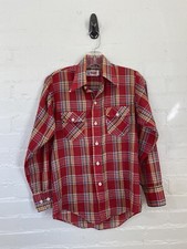 Vintage Levi  s Plaid Western Shirt 1970  s Size MEDIUM