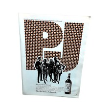 1970 Paul Jones Whiskey and Lacoste Eau De Sport Fragrance Vintage Print Ad 70s