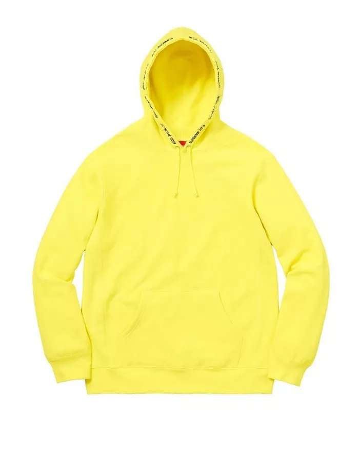 Sweat à capuche SUPREME S/S '18 canaux citron taille L