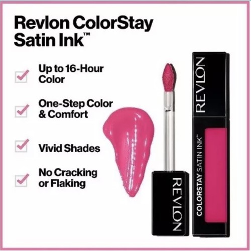 Revlon ColorStay Satin Ink Liquid Lip Color #010 Your Majesty .17 oz NEW SEALED - Picture 13 of 15
