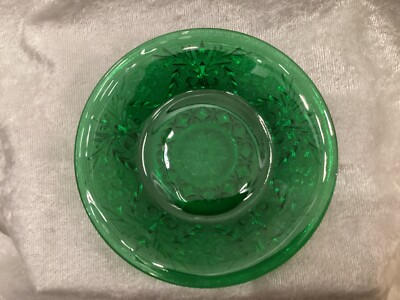 Vintage - Anchor Hocking - ''Sandwich''  custard cup liner - green