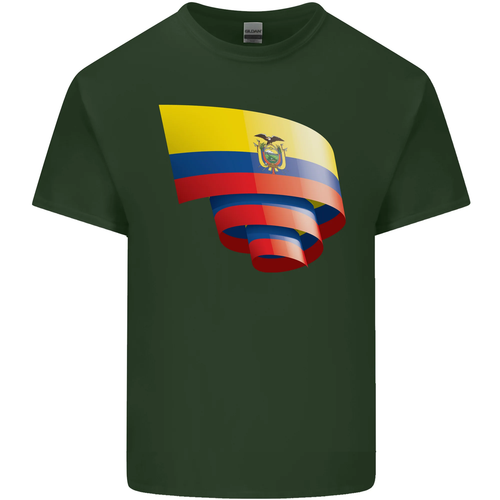 Rizado Ecuador Bandera Ecuatoriano Día Fútbol Hombre Algodón Camiseta Top - Imagen 9 de 89