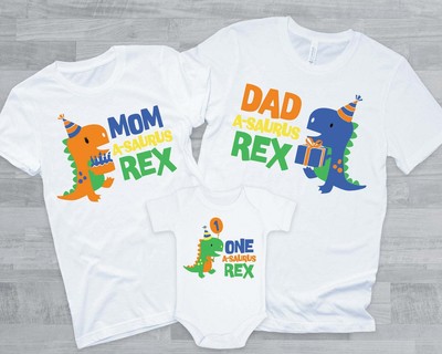 matching family dinosaur shirts