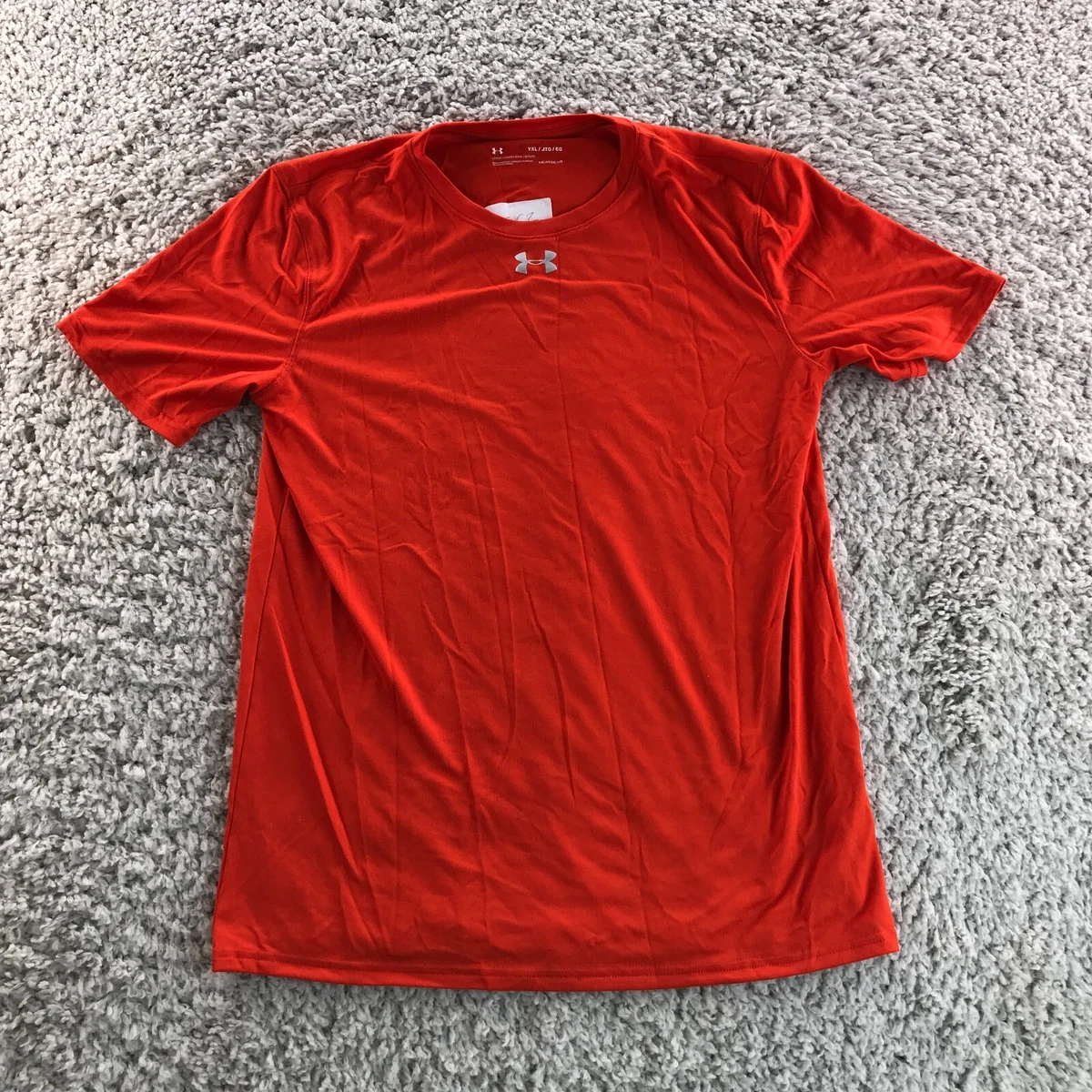 Orange under armour shirt cheap youth