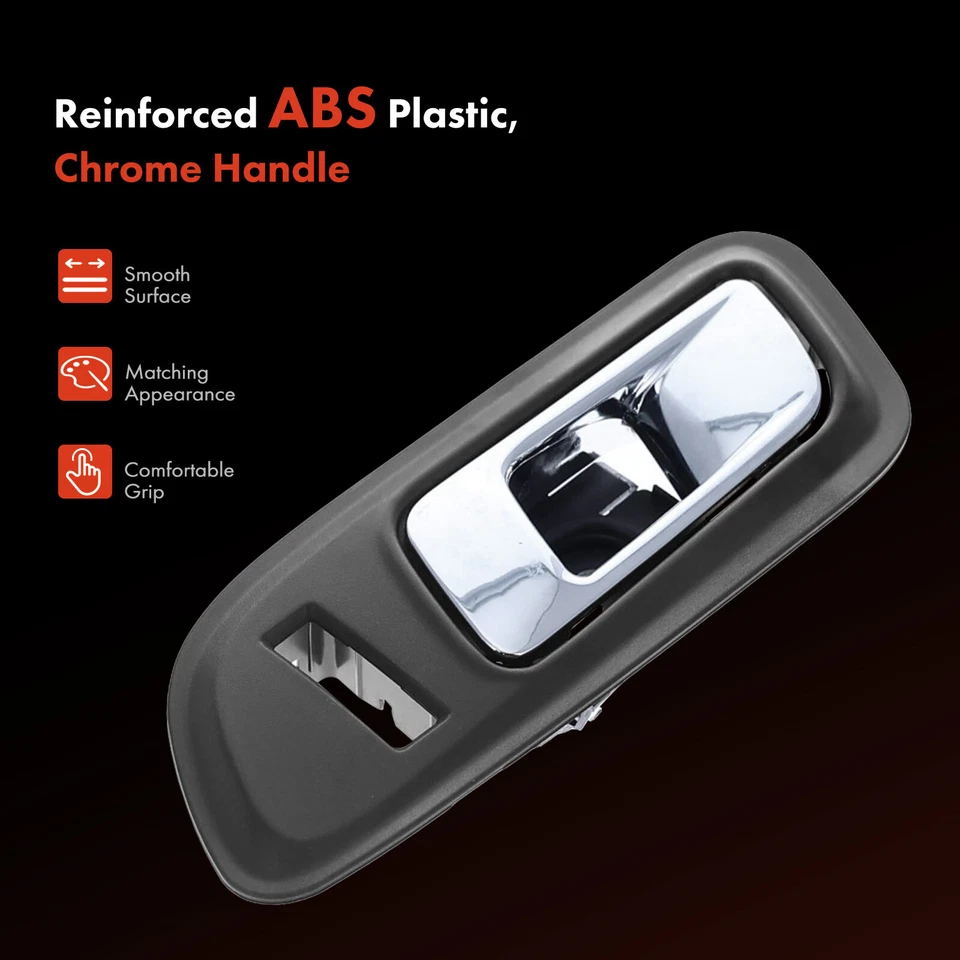 2x Manija de puerta interior delantera derecha y derecha cromada negra nueva para Ford Taurus 2010-2012 Foto 3 de 4