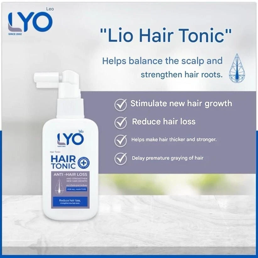 LYO Hair Tonic helps reduce hair loss and makes hair thicker Treatment 100 ml. - Image 4 of 4