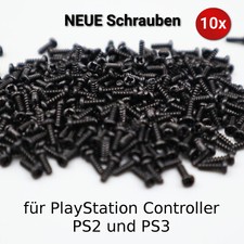 10x Ersatz Schrauben schwarz für PlayStation 2 & 3 Controller Gehäuse PS2 PS3