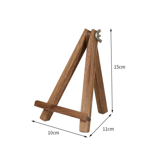 1pc Wooden Desktop Phone Stand Tabletop Phone Holding Stand Display Tripod - 第 6/12 張圖片