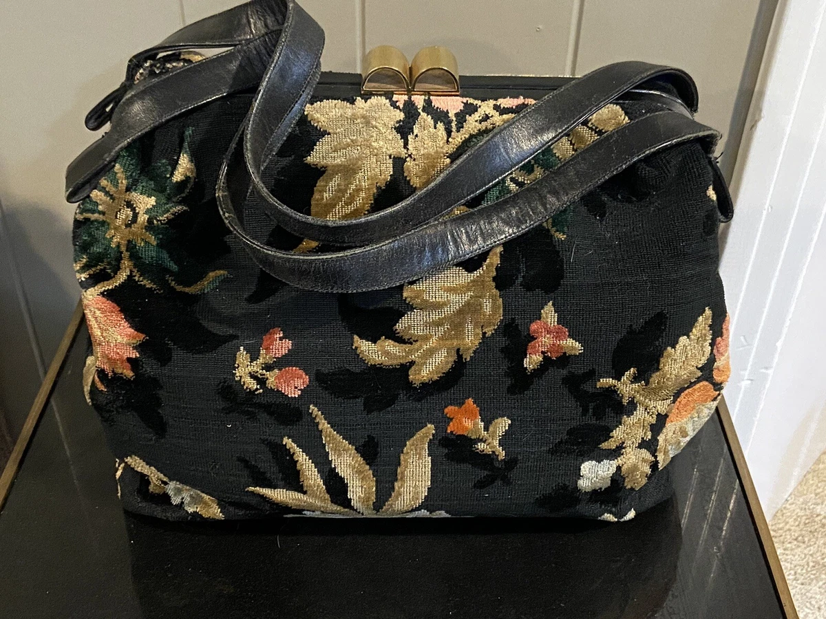 Vintage carpet hotsell bag purse