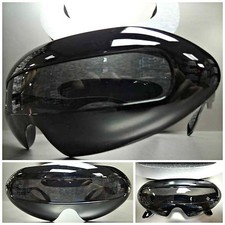 SPACE ROBOT PARTY RAVE COSTUME CYCLOPS FUTURISTIC SHIELD SUN GLASSES Black Frame