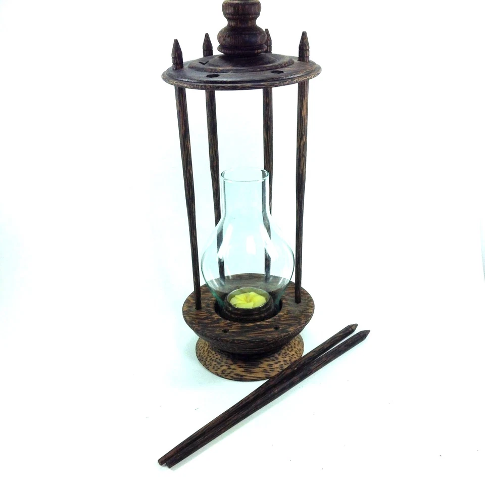 Подсвечник аромат ручной работы винтажный домашний сад декор сувенир пальмовое дерево - Изображение 4 из 4