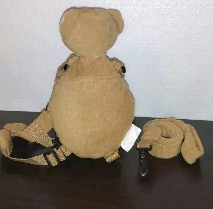 Eddie Bauer Bronceado Beige Oso Niño Arnés de Seguridad Mochila Niño Correa de Seguridad (M Foto 2 de 4