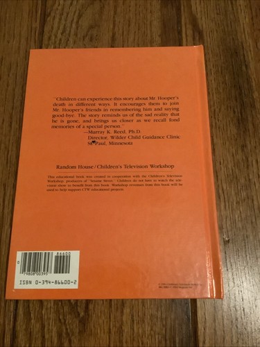 I’l Miss You, Mr Hooper 1984 N Stiles Illust J Mathieu HC Random House Juvenile - Picture 9 of 9