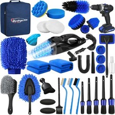 Qydipclin 37Pcs Car Detailing Kit Car Detailing Brush Set Car Wash Cleaning