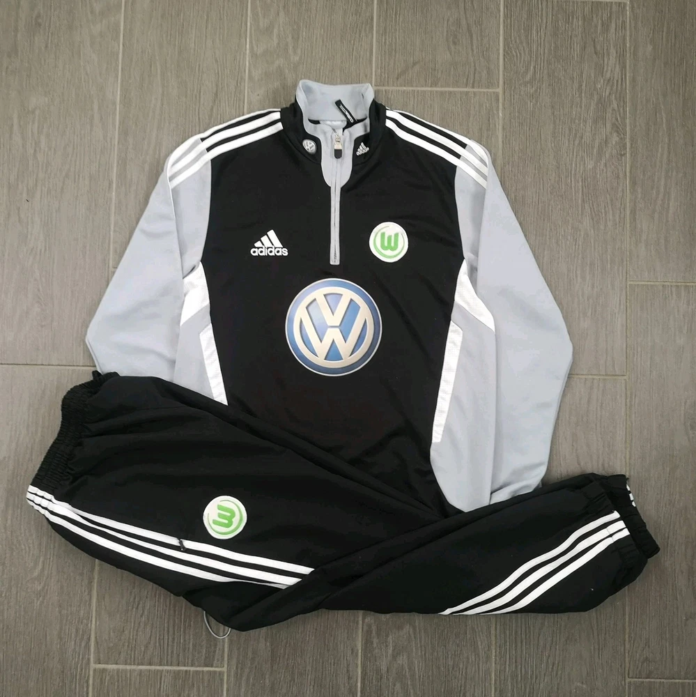 Vintage Retro 2012/13 VfL Wolfsburg Traingsanzug Größe: S Fußball Adidas Fans