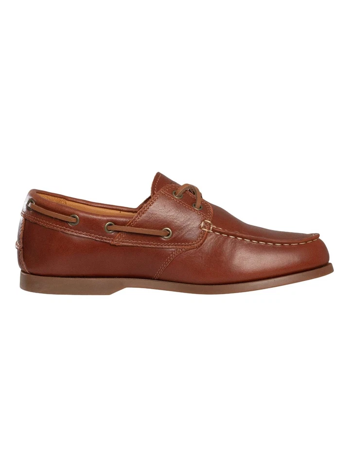 Timberland Pour des hommes Chaussure bateau en cuir Cedar Bay Essential, marron - Photo 3/4