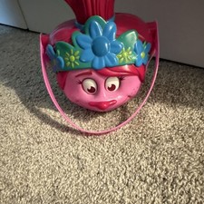 Trolls Poppy Basket Pink Blue Green Kids Halloween Costume Accessory