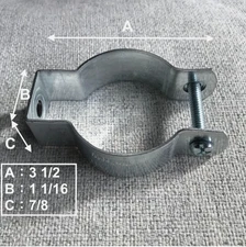 YAOCOM--10 Pcs Zinc Conduit Hangers 3-1/2" Bolt Nut Rigid plumbing pipe holder