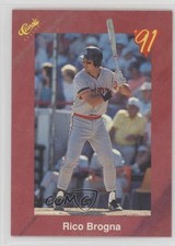 1991 Classic Update Red Travel Edition Rico Brogna #T12 0a3