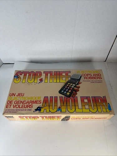 Vintage 1979 STOP THIEF Parker Bros Electronic Cops Robbers Board Game COMPLETE