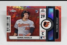 Marketplace image: 2026 Topps Chrome Logofractor Samuel Basallo RC 1/1  Baltimore Orioles Rose Gold