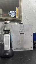 StyleCraft Saber II Cordless Metal Clipper White Brushless Motor Rechargeable