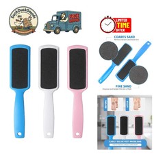 Effortless Pedicure: 3-Pack Reusable Foot Files for Callus Removal Smoothness