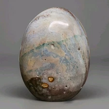 Large Natural Polished Ocean Jasper Decorative Freeform 4.5" - USA