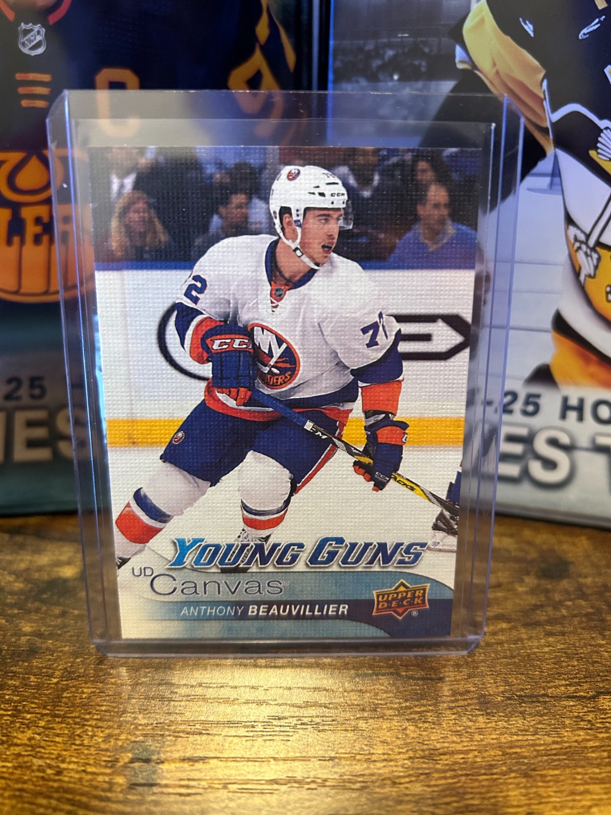2016-17 UPPER DECK SERIES 1 ANTHONY BEAUVILLIER YOUNG GUNS CANVAS #C117