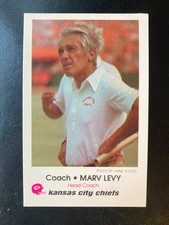 1979 KANSAS CITY CHIEFS POLICE HARDEE'S MARV LEVY ROOKIE CARD D. rookie card picture