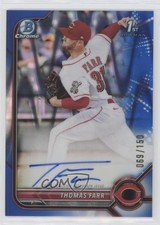 2022 Bowman Chrome Prospect Blue RayWave Refractor 69/150 Thomas Farr Auto a8r