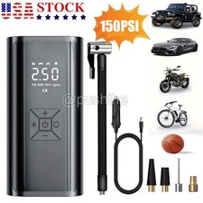 Inflador de Neumáticos 150 PSI Coche Bomba de Aire Compresor Eléctrico Portátil Auto Bicicleta 12V EE. UU.