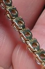 14K stamped tennis bracelet with white stones.  — photo 6