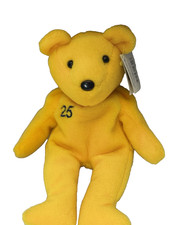 Jim Edmonds Yellow Beanie Bear Stuffed Toy Plush Salvinos Bammers MLB Preowned