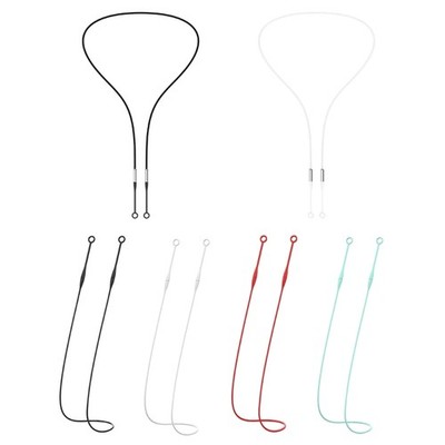 Safety Lanyard Cord Works with Most Earplug Flexible Cord for Sports Running