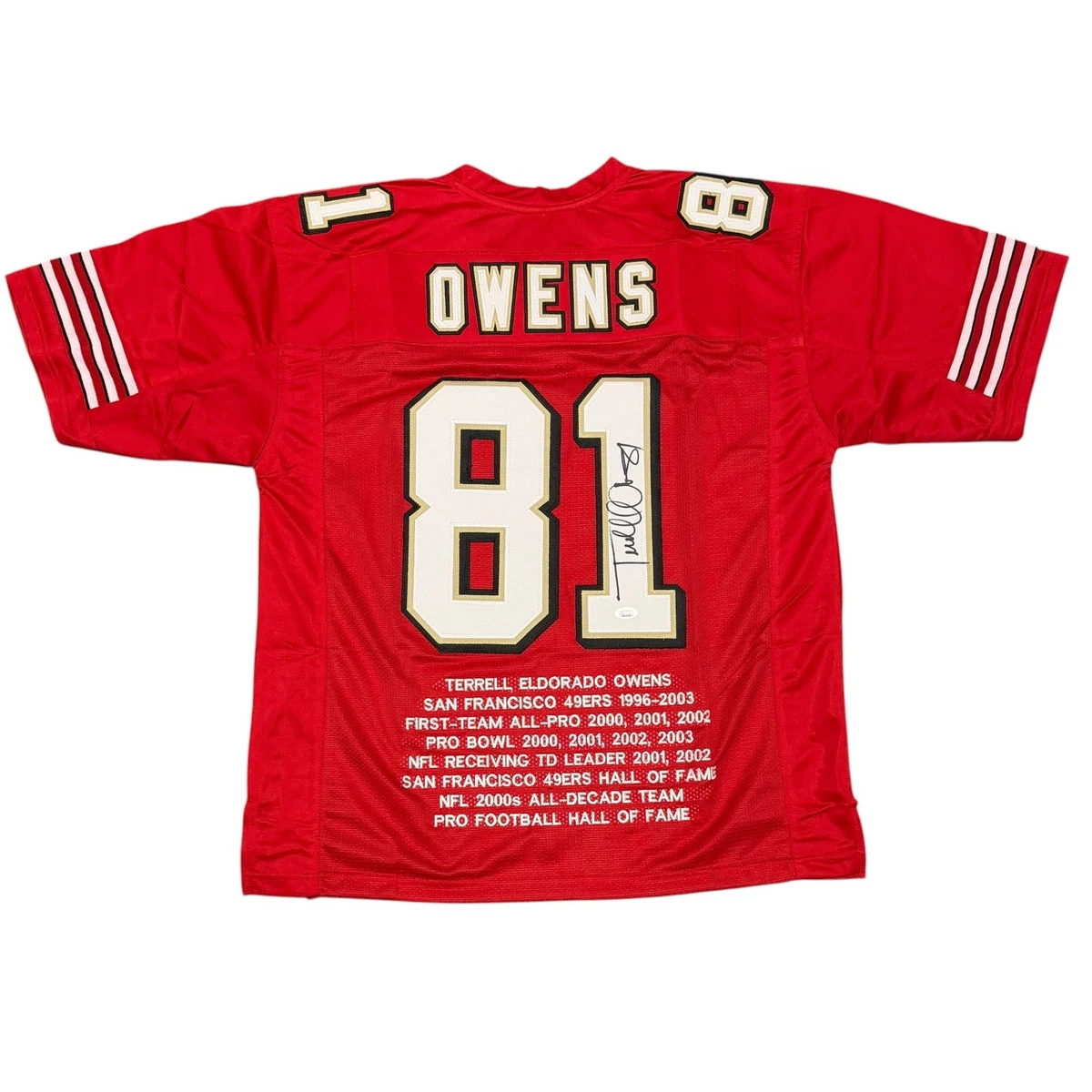 Terrell Owens San Francisco 49ers NFL Original Autographed Items